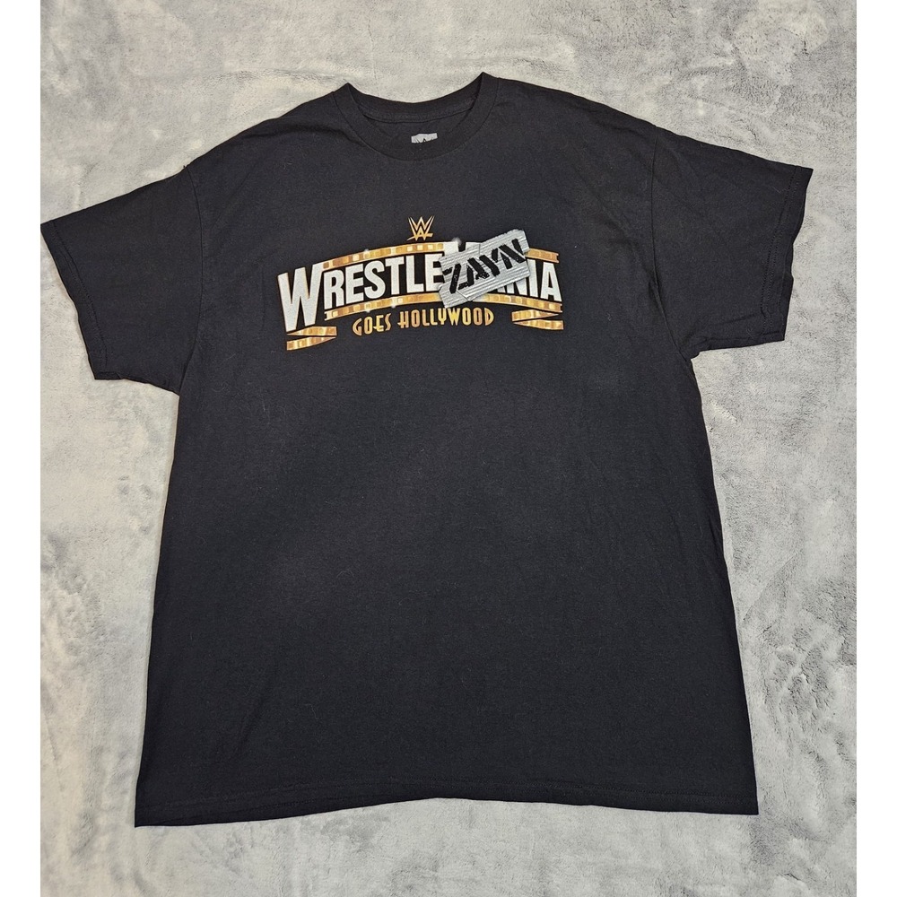 WWE Wrestlemania T Shirt Men Medium 2023 Goes Hollywood Size XL - Picture 1 of 6